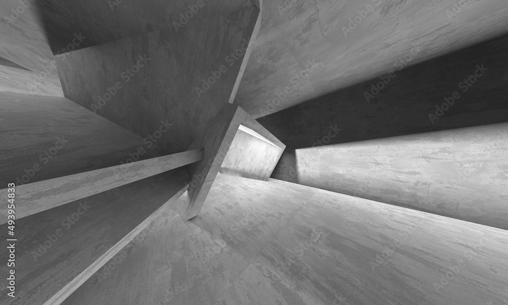 Abstract architecture interior background. Empty concrete room Abstract architecture interior background. Empty concrete room