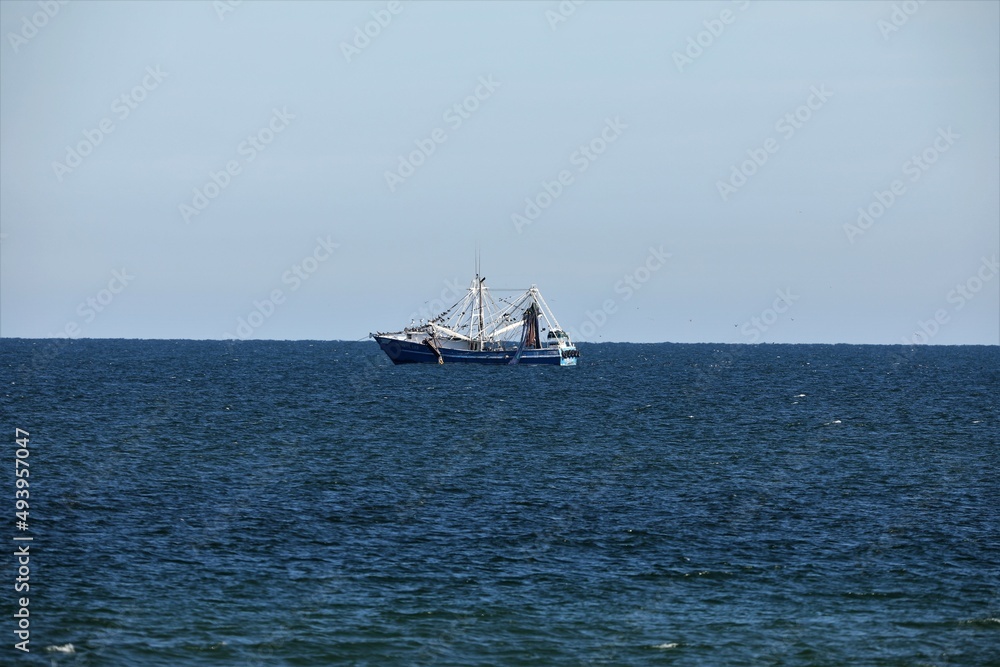 ship in the sea