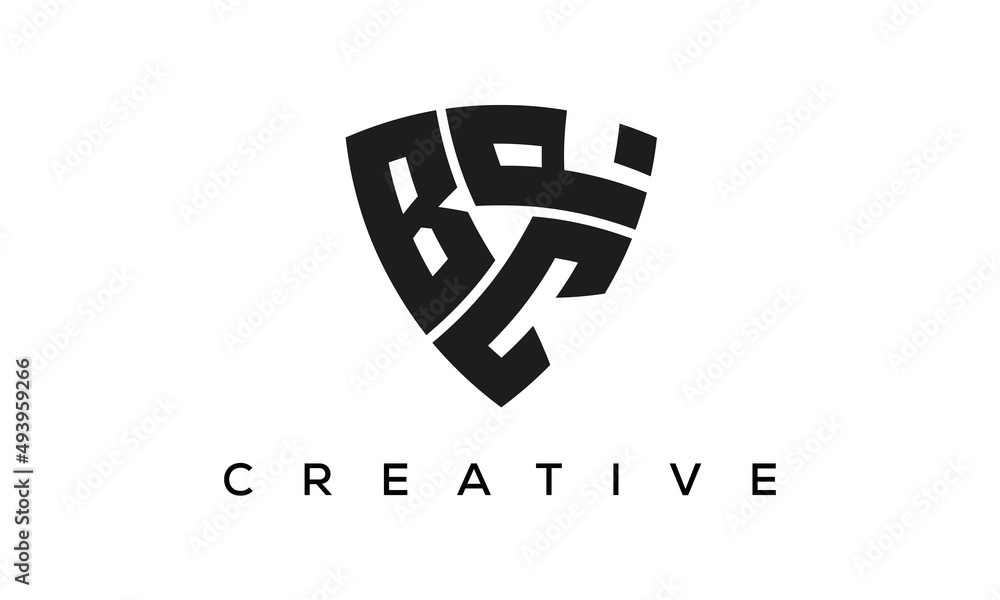 BCP letters logo, security Shield logo vector BCP letters logo, security Shield logo vector