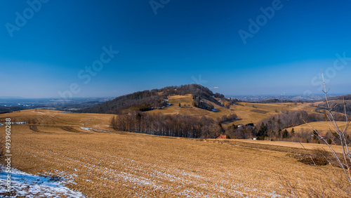 Mountain Tul near Goleszow Village, silesia, Poland photo