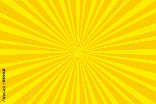 Colorful yellow Sunburst radial background