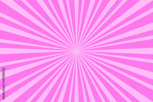 Colorful pink ray star Pattern Background. Sunburst radial backdrop.