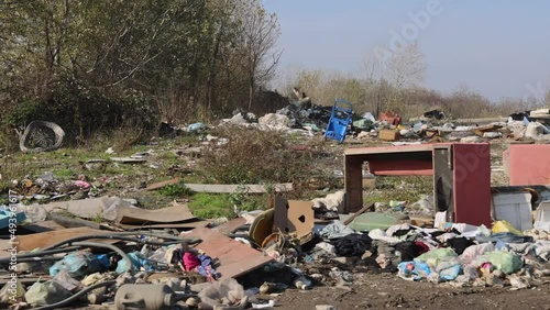 Wallpaper Mural Driving by Fly Tipping Illegal Dumping Site in City Environment Problem Torontodigital.ca