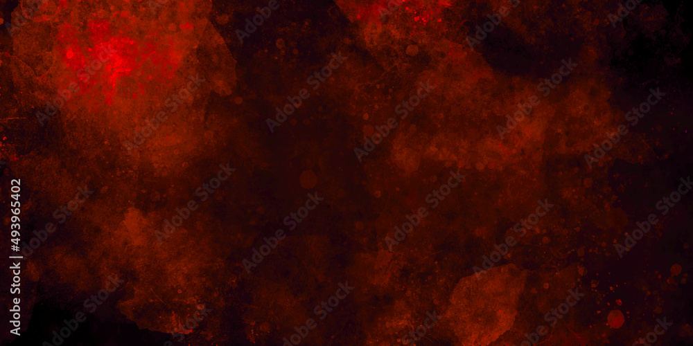 Red grunge texture and Old wall texture cement black red background abstract dark color design are light with white gradient background.	
