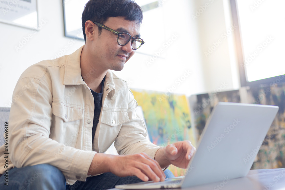 asian man work using computer hand typing laptop keyboard contact us.student study learning education online.adult professional people chatting search at office.concept for technology device business asian man work using computer hand typing laptop keyboard contact us.student study learning education online.adult professional people chatting search at office.concept for technology device business