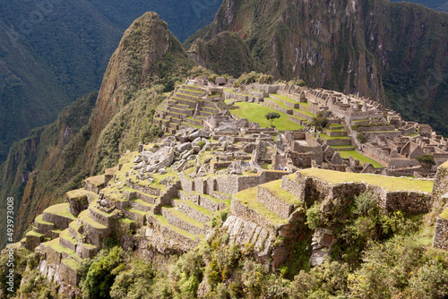 Ancient Inca City of Machu Picchu, ruins of the Machu Picchu Sanctuary, UNESCO World Heritage site