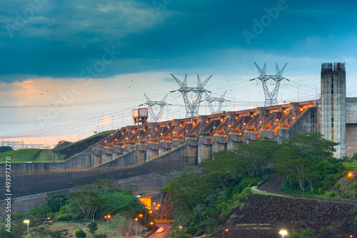 Itaipu Hydroelectric Dam on the Parana River.