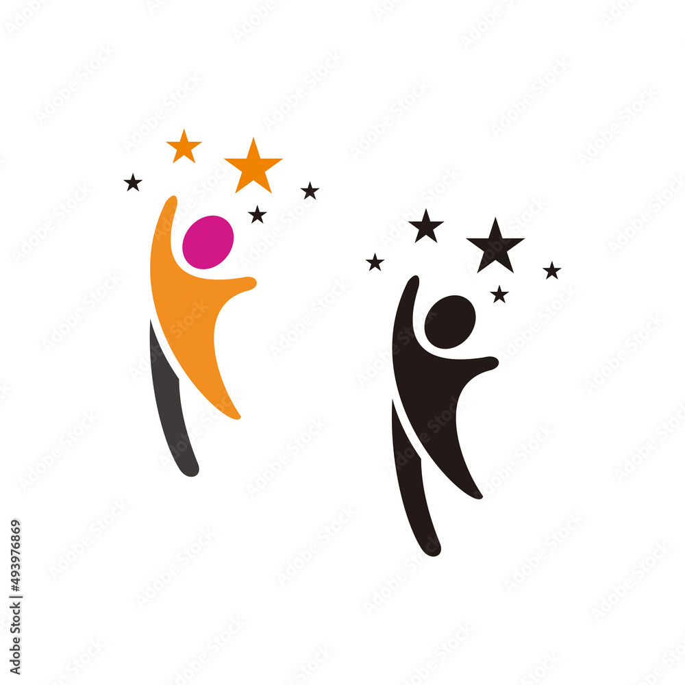 Adoption and community care Logo template vector icon on white background Adoption and community care Logo template vector icon on white background
