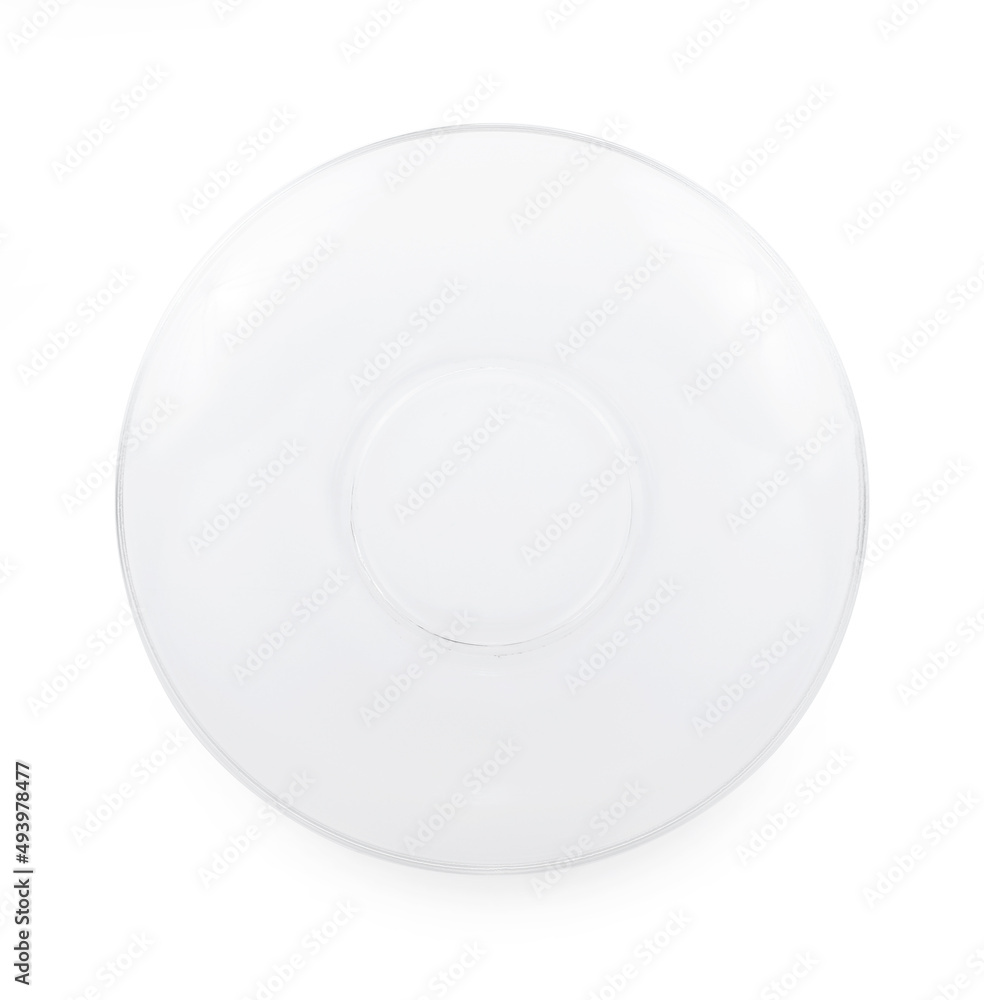 glass plate isolated on white background glass plate isolated on white background