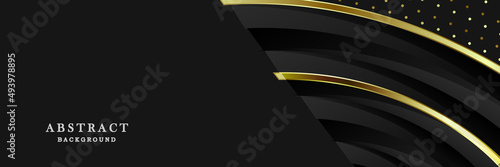 Black and gold banner design