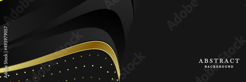 Black and gold banner design