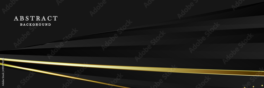 Black and gold banner design Black and gold banner design