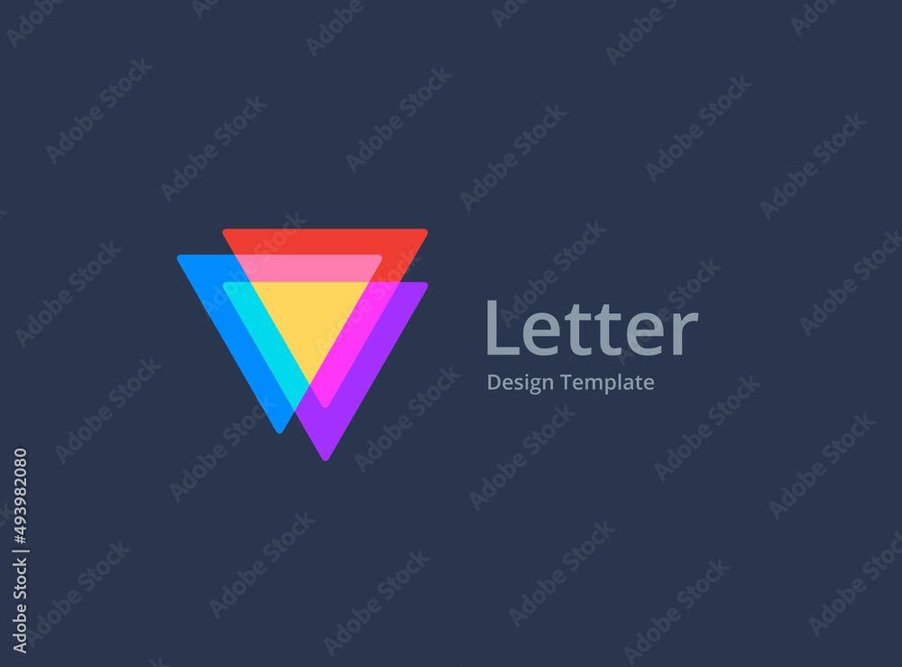 Letter V logo icon design template elements Stock Vector | Adobe Stock