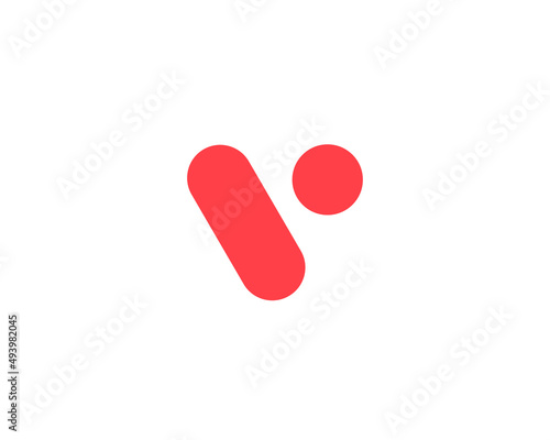 Letter V logo icon design template elements