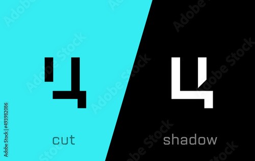 Set of Cyrillic letter C minimal logo icon design template elements