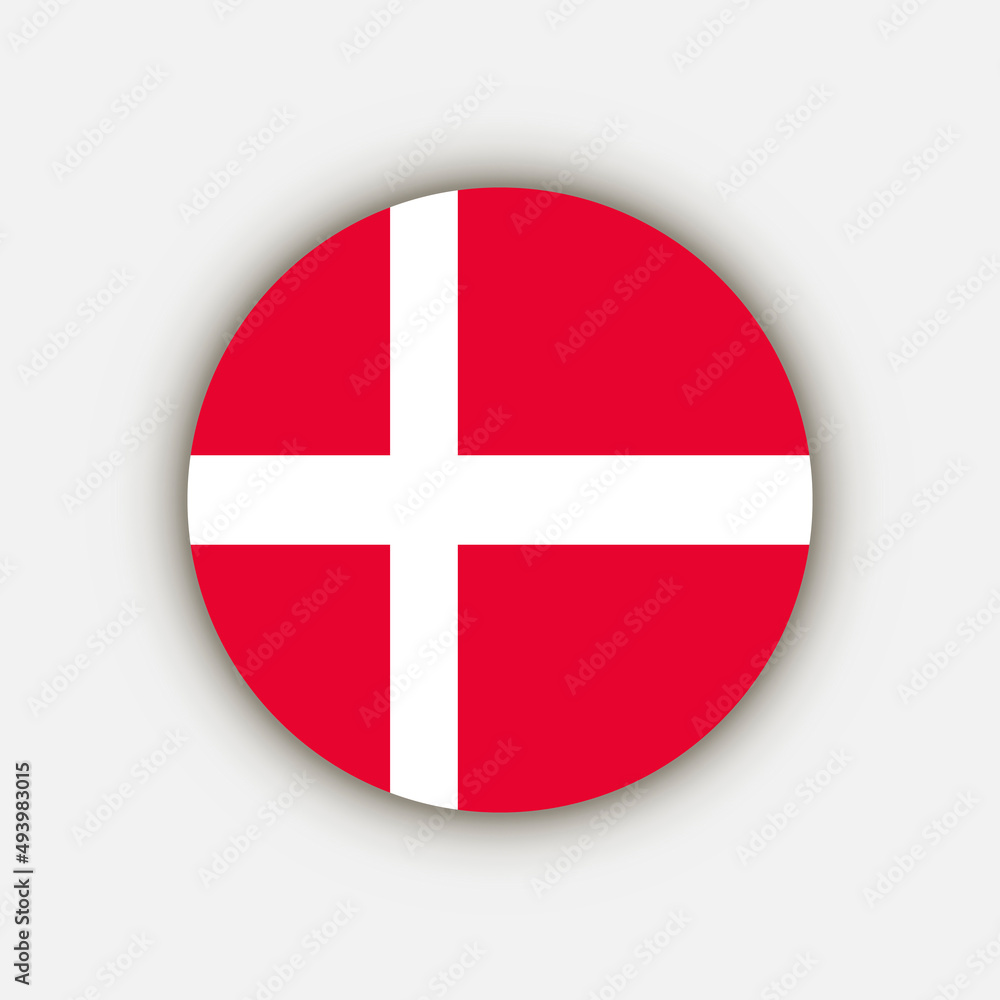 Country Denmark. Denmark flag. Vector illustration. Country Denmark. Denmark flag. Vector illustration.
