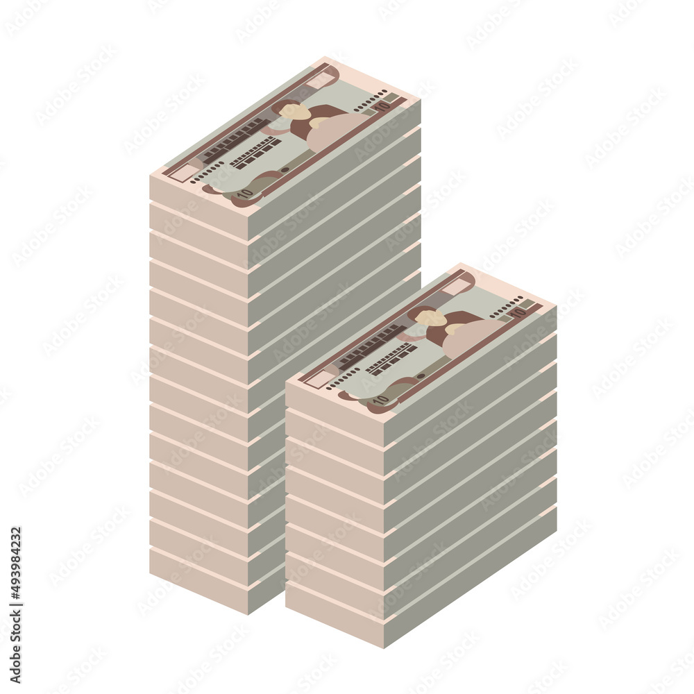 Ethiopian Birr Vector Illustration. Ethiopia money set bundle banknotes. Paper money 10 Br. Flat style. Isolated on white background. Simple minimal design. Ethiopian Birr Vector Illustration. Ethiopia money set bundle banknotes. Paper money 10 Br. Flat style. Isolated on white background. Simple minimal design.