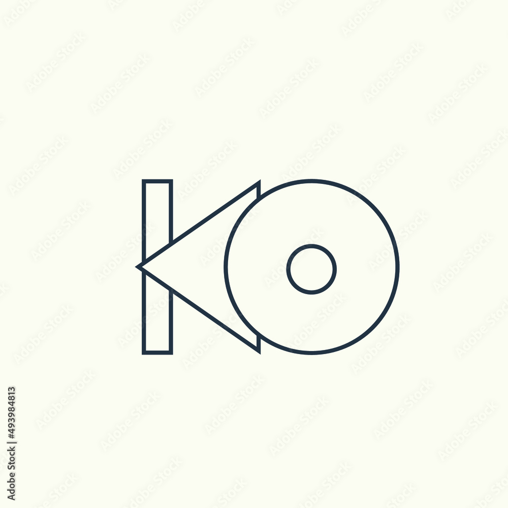 KO monogram logo.Letter k, letter o typographic icon.Lettering sign isolated on light background.Alphabet initials.Modern, design, geometric, web, tech style characters. KO monogram logo.Letter k, letter o typographic icon.Lettering sign isolated on light background.Alphabet initials.Modern, design, geometric, web, tech style characters.