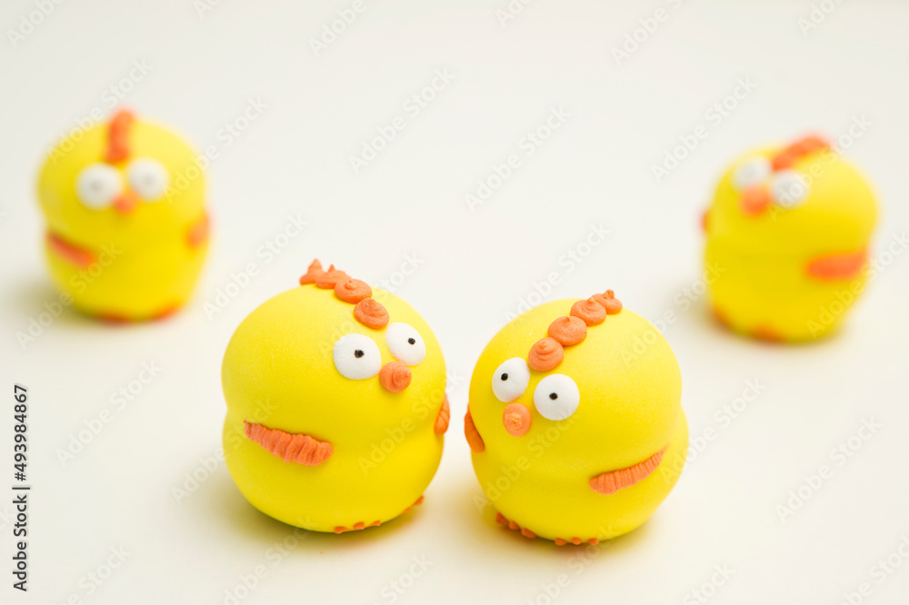 Sweet candy chicken. Spring holidays, Easter theme. Sweet candy chicken. Spring holidays, Easter theme.