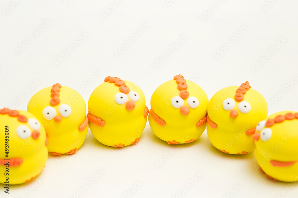 Sweet candy chicken. Spring holidays, Easter theme. Sweet candy chicken. Spring holidays, Easter theme.