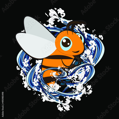 monster illustration design for sukajan is mean japan traditional cloth or t-shirt with digital hand drawn Embroidery Men T-shirts Summer Casual donate for ukraine