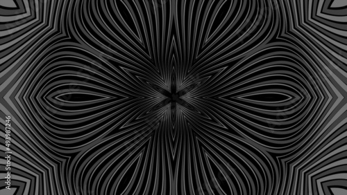 A monochrome geometrical graphic pattern
