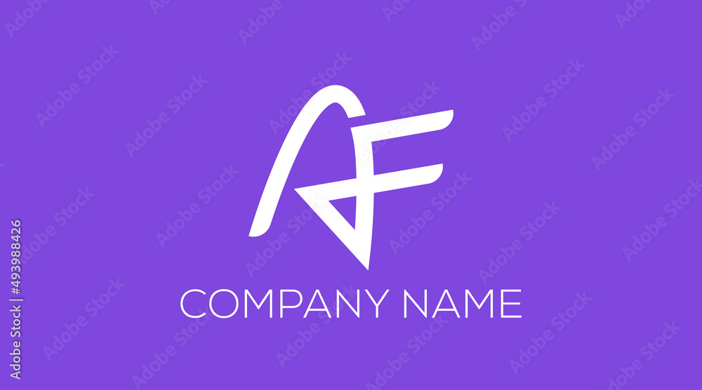 Initial letter AF A F with creative modern trendy alphabet typography monogram logo Design. Initial letter AF A F with creative modern trendy alphabet typography monogram logo Design.