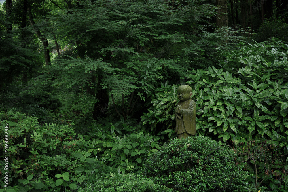 Obraz premium Sculptures of Zen monks in ancient Chinese Temples