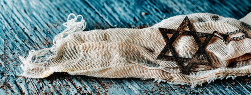 star of david in an old pendant, web banner photo