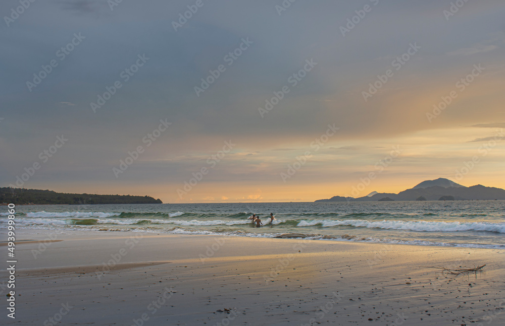 sunset at the beach