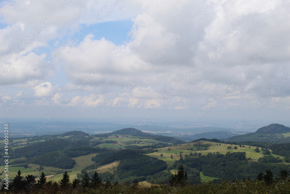 Fototapeta premium landscape with mountains and clouds