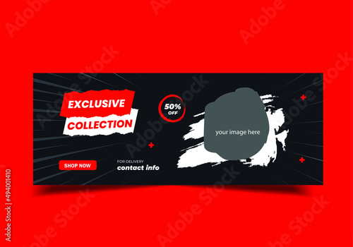 smart watch social media banner Template, smart watch cover Template