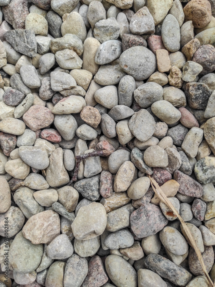Full frame background of pebbles, rocks or stones Full frame background of pebbles, rocks or stones