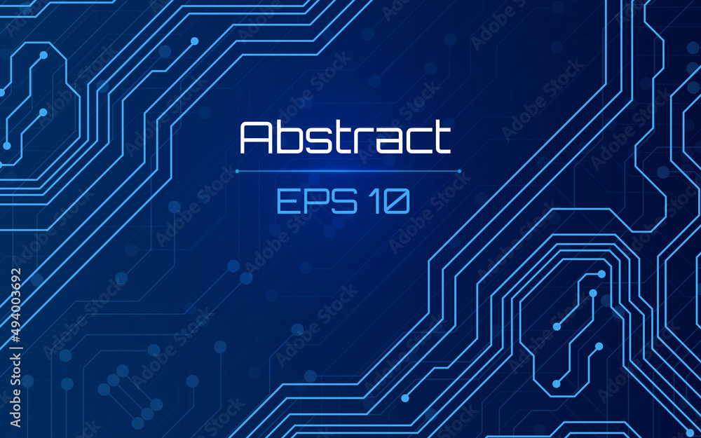 Fototapeta premium futuristic abstract background. Server, internet, speed. Futuristic tunnel HUD. Motion graphics for an abstract data center .vector illustrator,eps10,wireframe,blue background