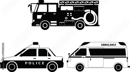 緊急車両 （消防車・パトカー・救急車）