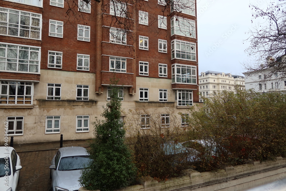 Naklejka premium houses in the city