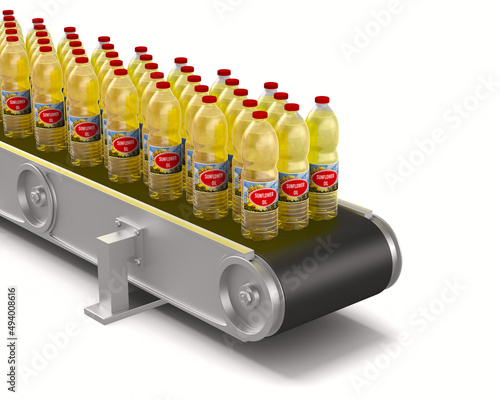 sunflower oil and conveyor ...