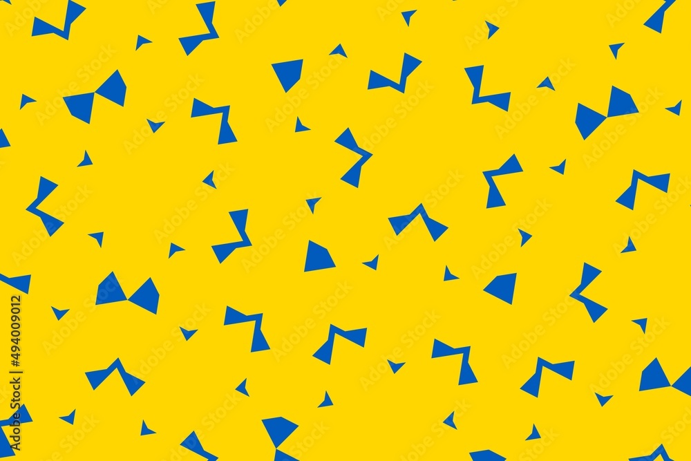Geometric pattern in the colors of the national flag of Ukraine. The colors of Ukraine. Geometric pattern in the colors of the national flag of Ukraine. The colors of Ukraine.