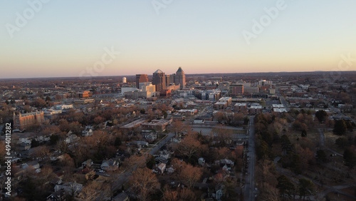 Panoramic shot of Greensboro downtown, North Carolina photo