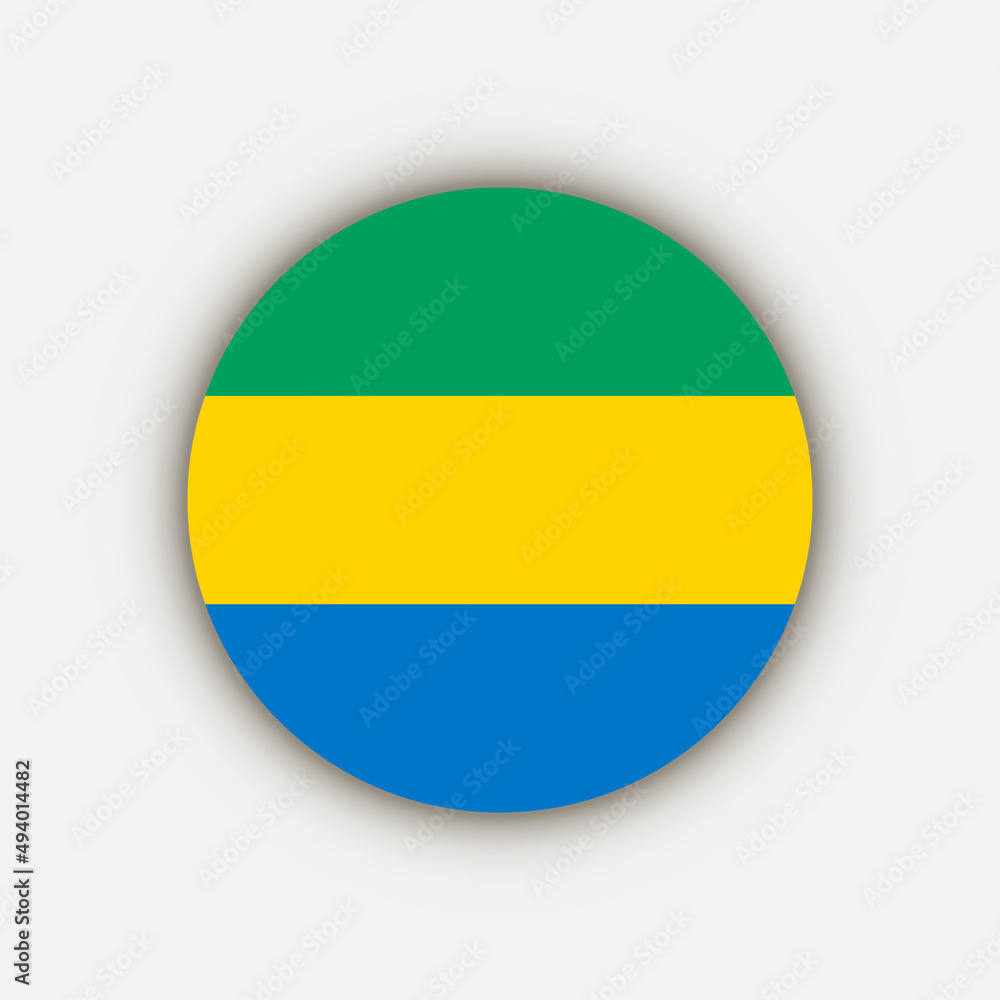 Country Gabon. Gabon flag. Vector illustration. Country Gabon. Gabon flag. Vector illustration.