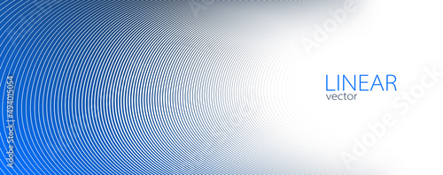 Linear abstract background, vector design 3D lines in perspective, curve and wave lines in motion, smooth and soft backdrop.