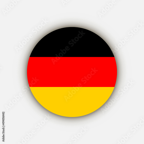 Country Germany. Germany flag. Vector illustration.