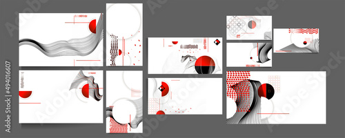 Japanese simple minimalist style Poster design Japanese templates set invitations to lines abstract background for book cover texture brochure