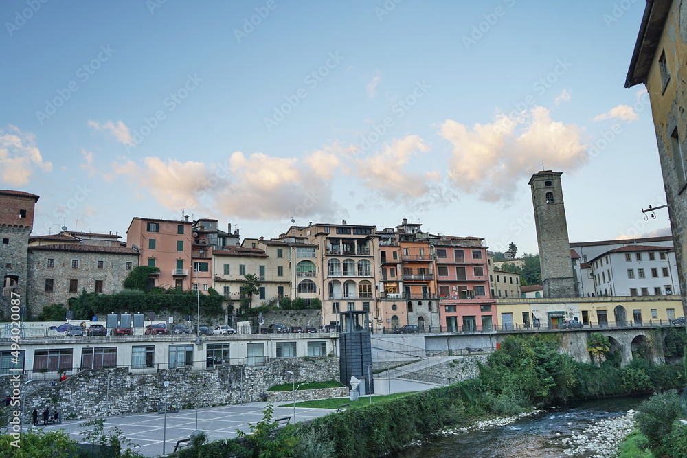 Turrite Secca torrent in Castelnuovo Garfagnana, Tuscany, Italy