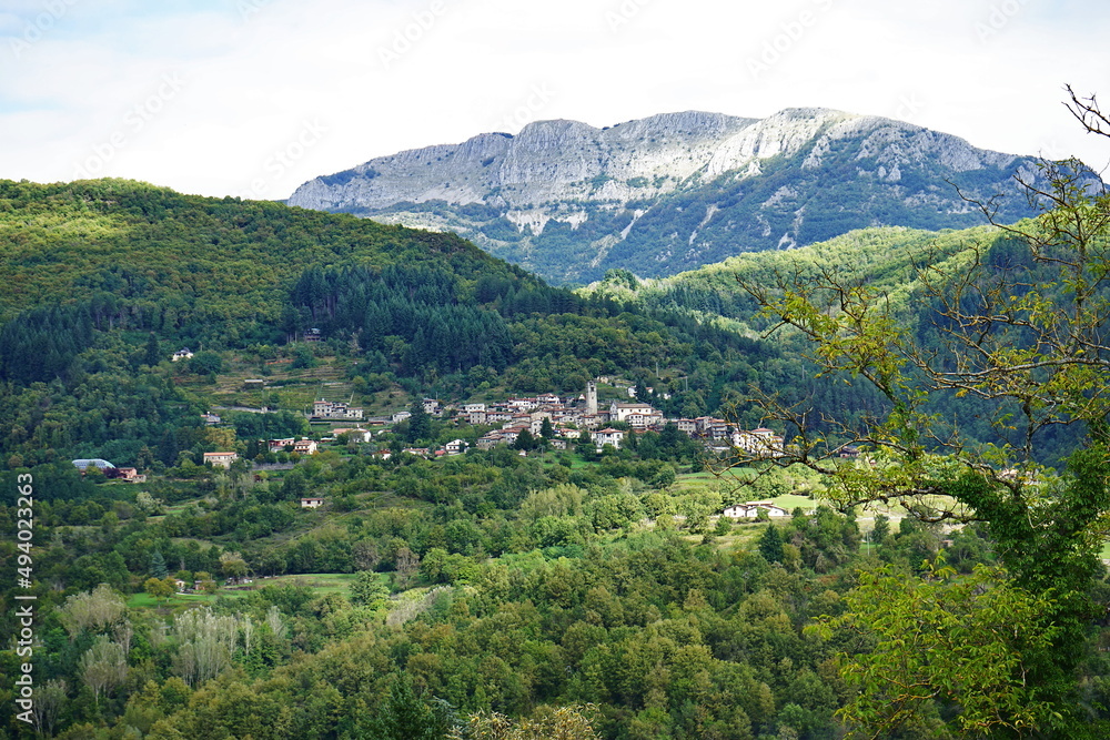 Panorama in Garfagnana, Tuscany, Italy