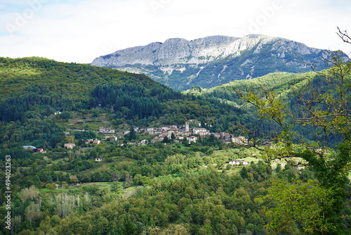Panorama in Garfagnana  Tuscany  Italy
