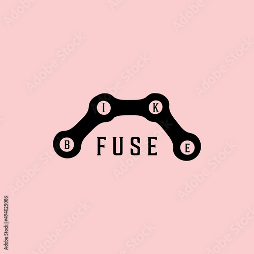 bicycle bike chain logo vector icon illustration design