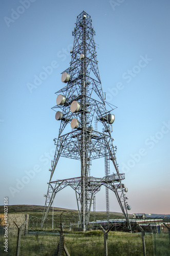 Wallpaper Mural Vertical shot of a Telecommunication tower