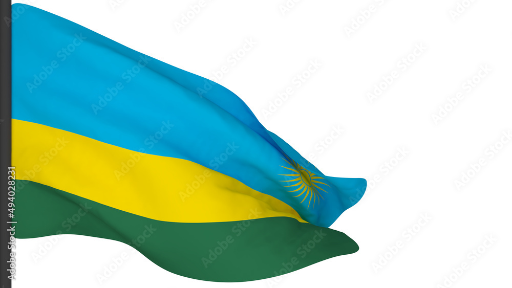 national flag background image,wind blowing flags,3d rendering,Flag of Rwanda national flag background image,wind blowing flags,3d rendering,Flag of Rwanda