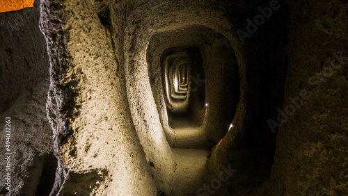 Derinkuyu underground city in Turkey photo